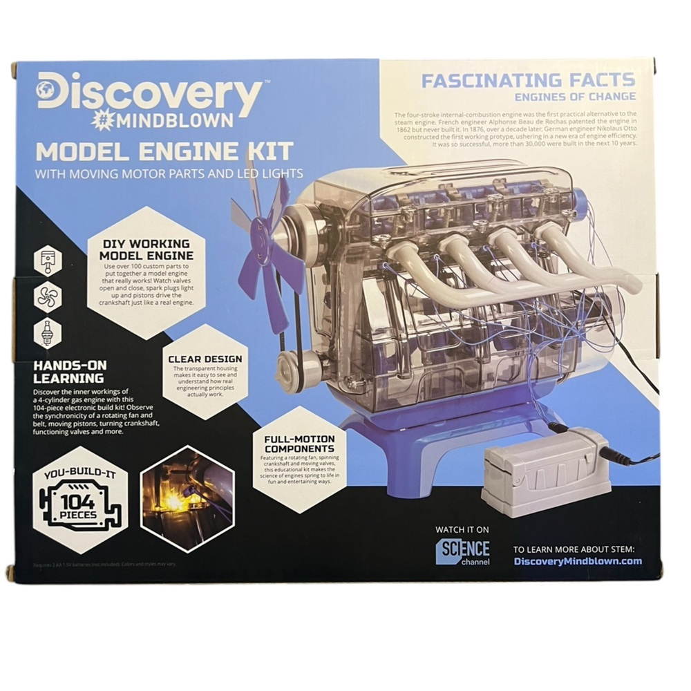 Discovery Mindblown Model Engine Kit. Never unboxed. Age 8+ - Picture 2 of 14